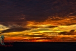 Sunset in Wafra oilfield, Kuwait